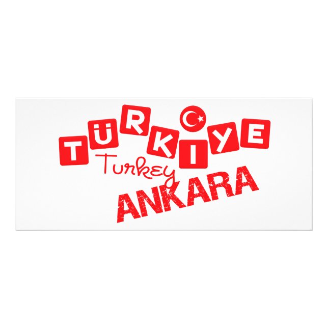 TURKEY ANKARA-rackkort - anpassa Reklamkort (Framsidan)