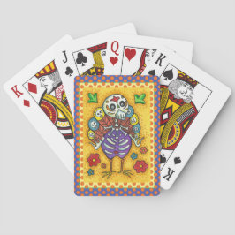 TURKEY BONES FLORFUL FOLK THANKSGIVING BIRD SKULL CASINOKORT