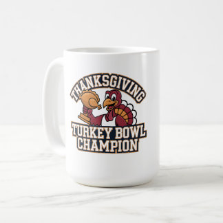 Turkey Bowl Champion Game Day Food Football Fun Kaffemugg