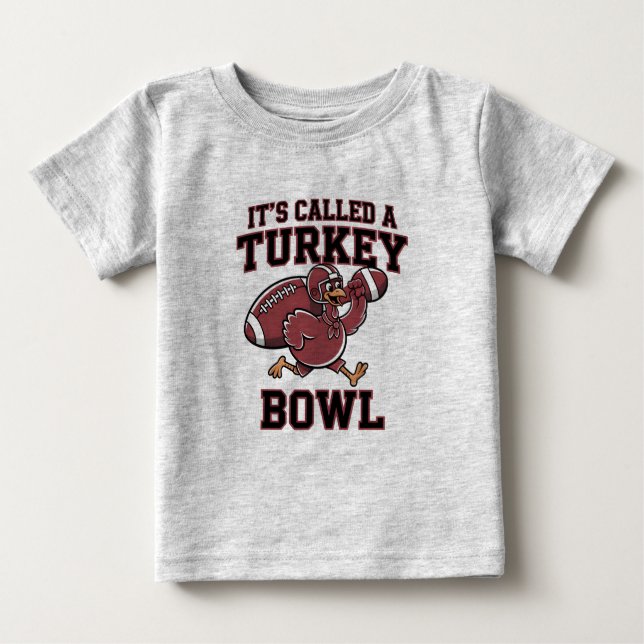 TURKEY BOWL FOOTBALL THANKSGIVING TEE (Framsida)