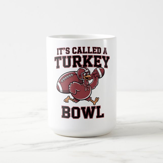 TURKEY BOWL FOOTBALL THANKSGIVING TEE KAFFEMUGG (Center)