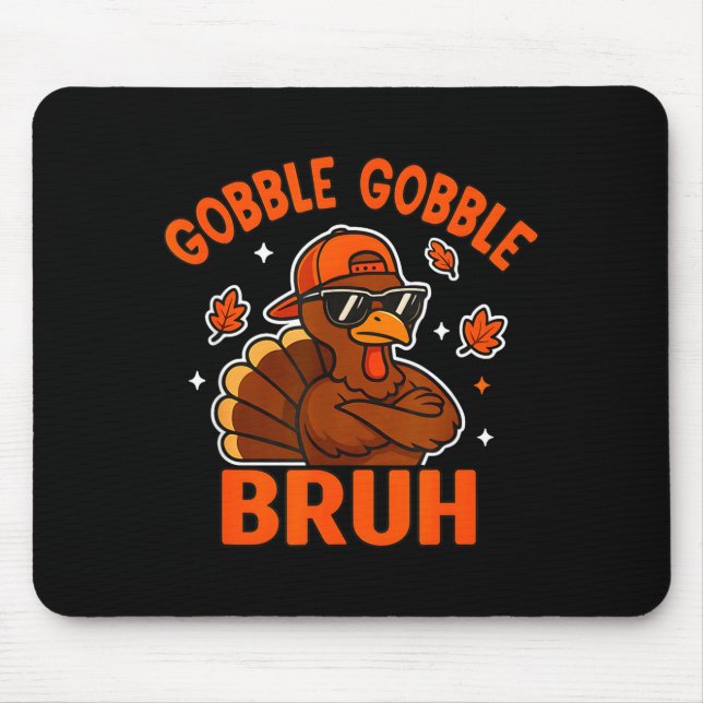 Turkey Bruh Thanksgiving Gobble Shirt Kids Teens B Musmatta (Framsidan)