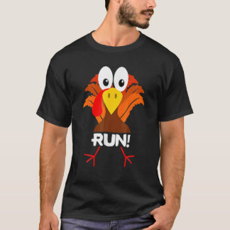Turkey Costume Adult Running Face Turkey Trot T Shirt