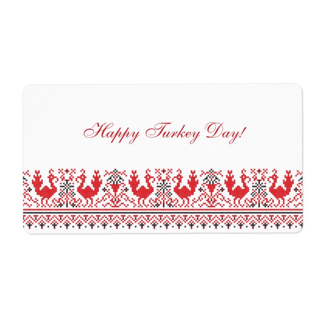 TURKEY DAY FOLKLORE FRAKTSEDEL (Framsidan)