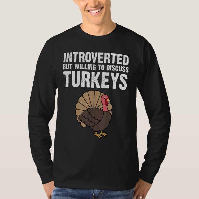 Turkey Designs For Men Women Thanksgiving Animal P T Shirt (Framsida)