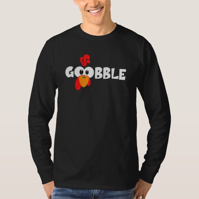TURKEY FACE  Kids Adult Halloween Thanksgiving T Shirt (Framsida)