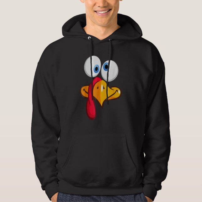 Turkey Face, Turkey Face Fun - Turkey Face Fun Tha Hoodie (Framsida)