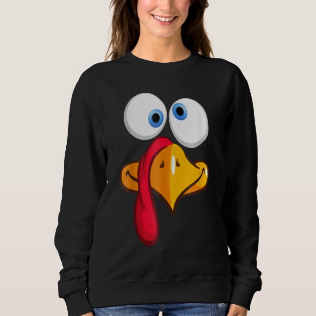 Turkey Face, Turkey Face Fun - Turkey Face Fun Tha T Shirt (Framsida)