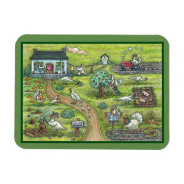 TURKEY FARM Gobble Gobble THANKSGIVING MAGNET