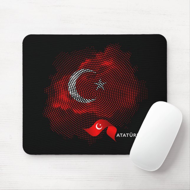 Turkey flag musmatta (Med mus)