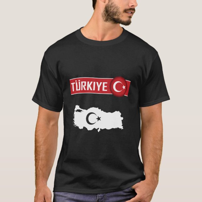 Turkey Flagturk Bayragiturkiyeturkey T Shirt (Framsida)