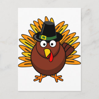 Turkey for Thanksgiving Holiday Helg Vykort