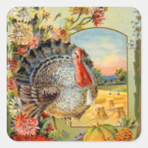 Turkey för vintage Thanksgiving Helgdag