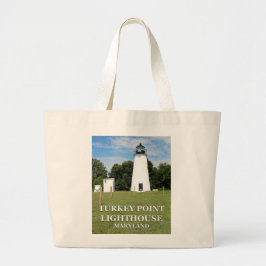 Turkey Point Lighthouse, Maryland Jumbo Tote Bag Tygkasse