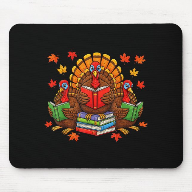 Turkey Reading Books Teacher Fall Thanksgiving Boo Musmatta (Framsidan)