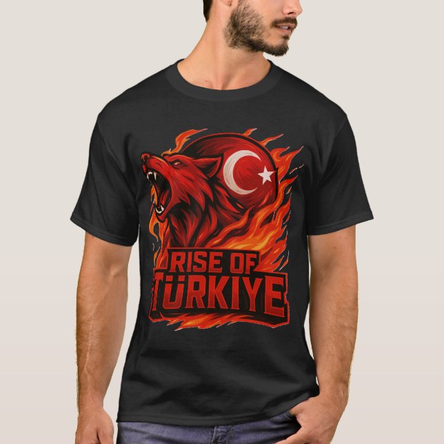 Turkey Rising Star – World Cup 2026 Fan T-Shirt De (Framsida)