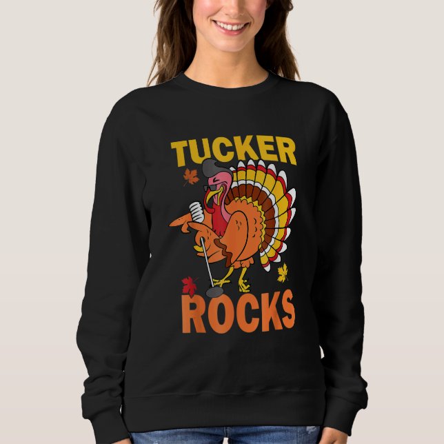 Turkey Rocks Autumn Fall Y'all Thanksgiving Retro  T Shirt (Framsida)