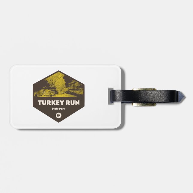 Turkey Run State Park Indiana Bagagebricka (Baksida Vågrät)