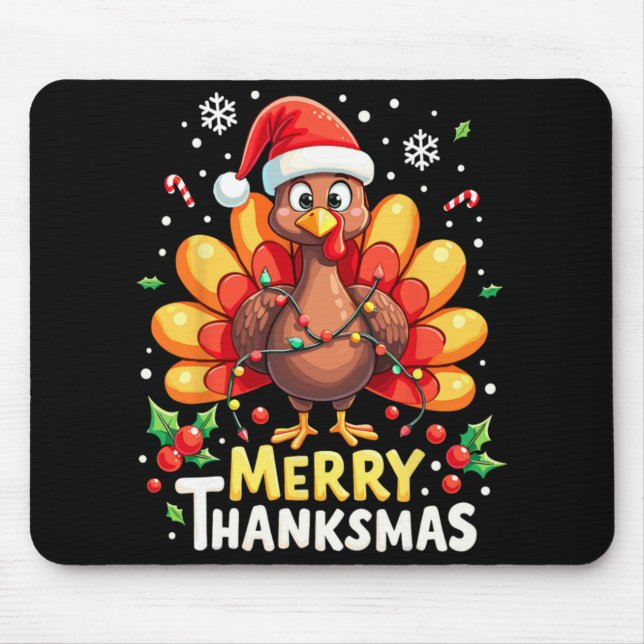 Turkey Santa Happy Merry Thanksmas Thanksgiving Ch Musmatta (Framsidan)