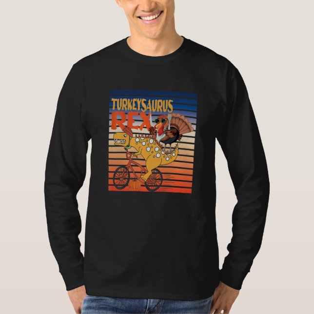 Turkey Saurus Rex Dinosaur Thanksgiving Turkey For T Shirt (Framsida)