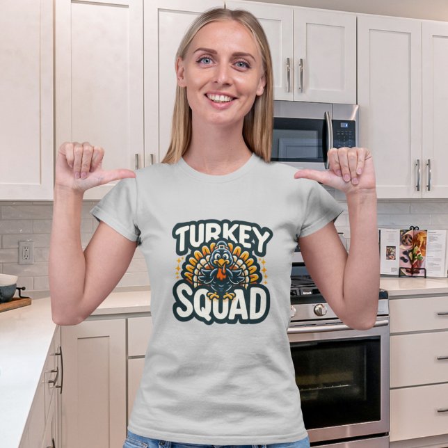 Turkey Squad, Fun Thanksgiving  T Shirt (Skapare uppladdad)
