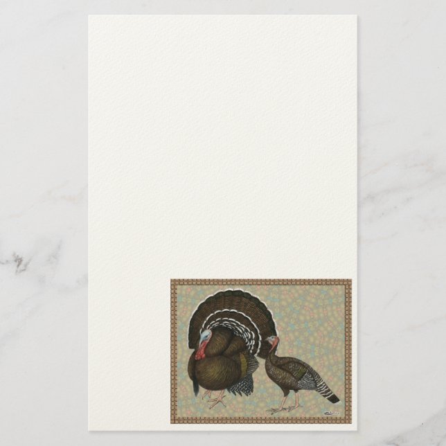 Turkey Standard Bronze Porträtt Brevpapper (Framsida)