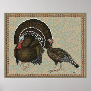Turkey Standard Bronze Porträtt Poster