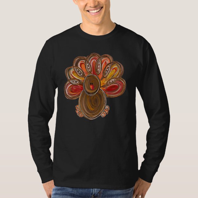 Turkey  Thanksgiving Costume T Shirt (Framsida)