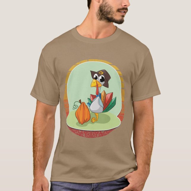 Turkey Thanksgiving Lovers Gift T Shirt (Framsida)