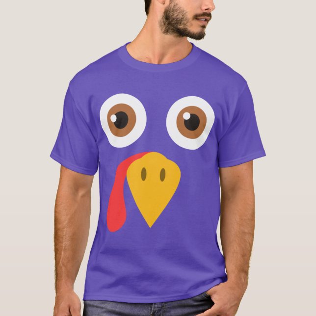 Turkey Thanksgiving Oversized T Shirt (Framsida)