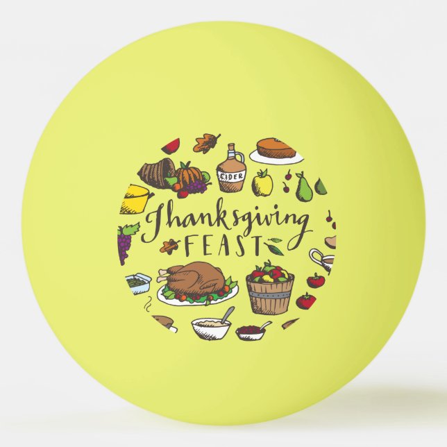 Turkey Thanksgiving   Ping Pong Ball Pingisboll (Framsidan)