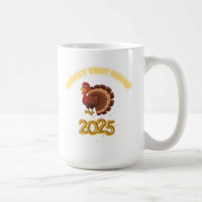 Turkey Trot Squad 2025 Kaffemugg (Höger)