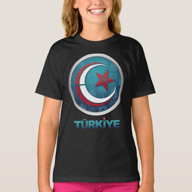 Turkey Turkiye Europe Asia T Shirt (Framsida)