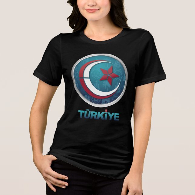 Turkey Turkiye Europe Asia T Shirt (Framsida)
