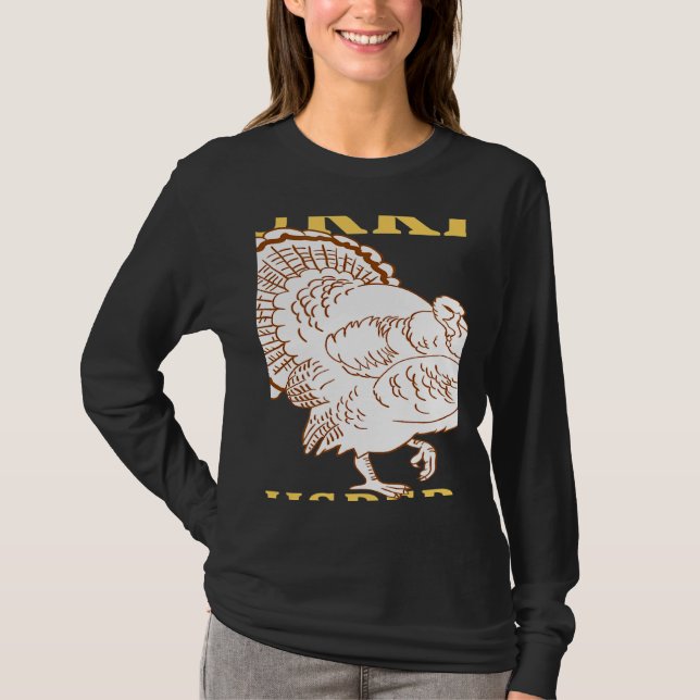 TURKEY Whisperer Awesome  Designs Present T Shirt (Framsida)