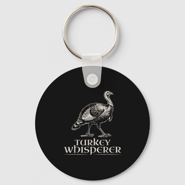 Turkey Whisperer Funny Hunting Gift For Men Women  Nyckelring (Framsida)
