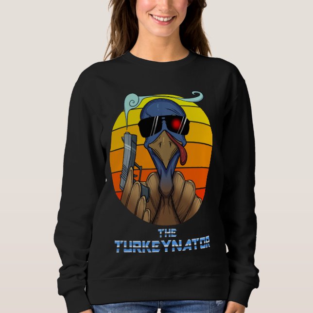 Turkeynator-Thanksgivingen Turkiet med Sol T Shirt (Framsida)