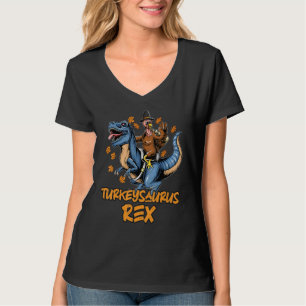 Turkeysaurus Rex Dab Kalkon Dino Småpojkar Än T Shirt
