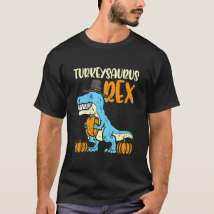 Turkeysaurus Rex Dab Turkiet Dino Småbarn Boys Tha T Shirt