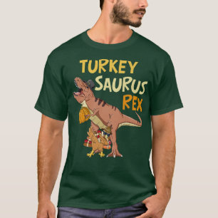 Turkeysaurus Rex Funny Turkey Dabbing Trex Thanksg T Shirt