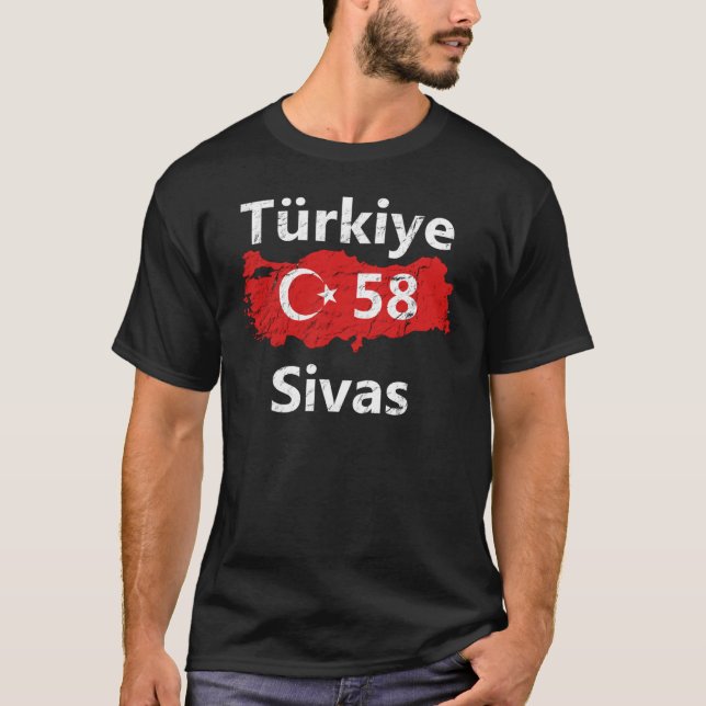 Turkiet 58 Sivas Ayyildiz Türkiye T Shirt (Framsida)