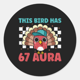 Turkiet 67 Aura Sex Sju Gen Z Alpha Meme Slang Bo Runt Klistermärke
