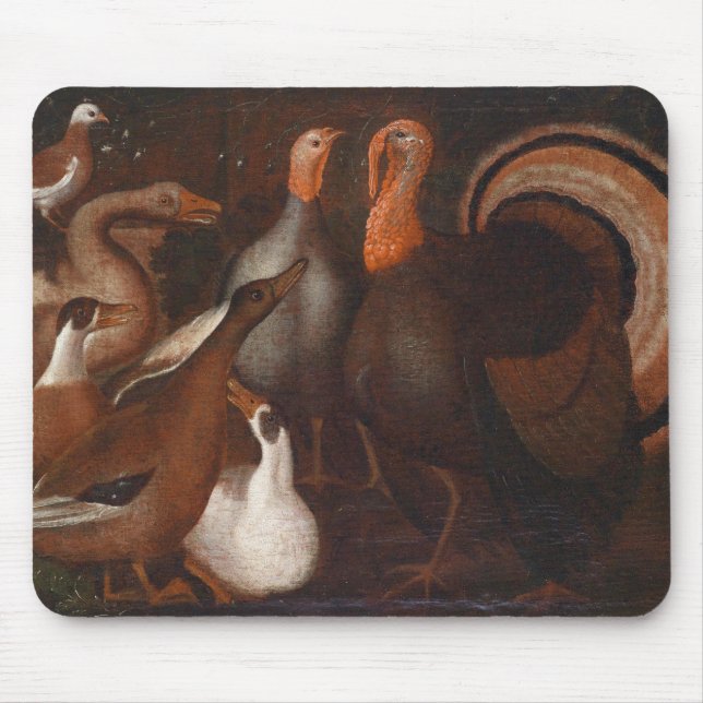 Turkiet Ankor Pigeon Thanksgiving Mousepad Musmatta (Framsidan)