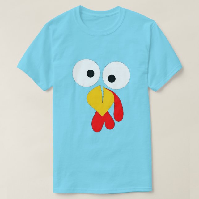 Turkiet Ansikte - Lönsam Thanksgiving T Shirt (Design framsida)