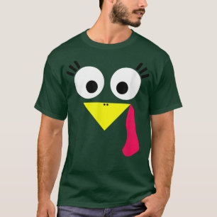 Turkiet Ansikte T Hen Female Girl Shirt
