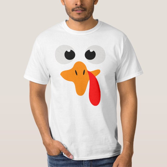 Turkiet Ansikte, Thanksgiving Manar T Shirt (Framsida)