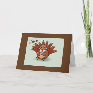 TURKIET ÄR STUFFAT "MED KÄRLEK FÖR DIG"-THANKSGIVI HELGKORT