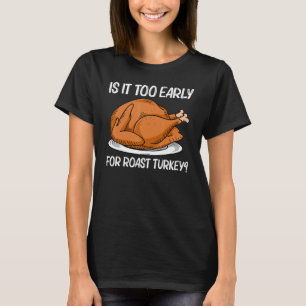 Turkiet Art För manar kvinnor Rostat Thanksgiving T Shirt
