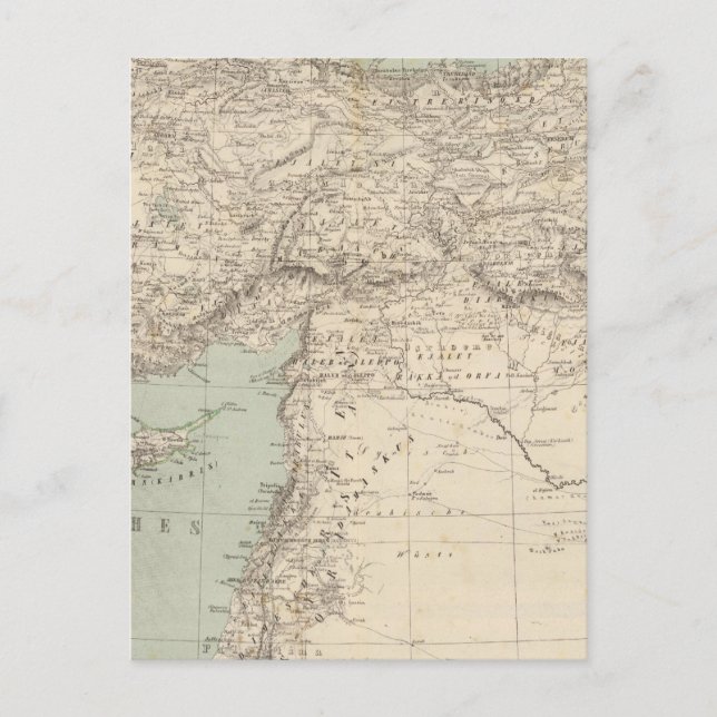Turkiet Atlas Karta Vykort (Framsida)