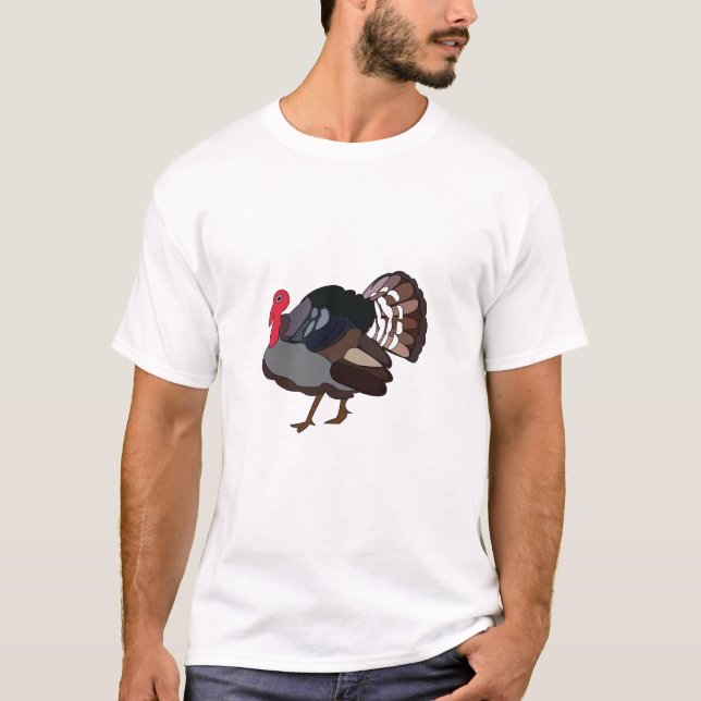 Turkiet Bird Turkey T Shirt (Framsida)